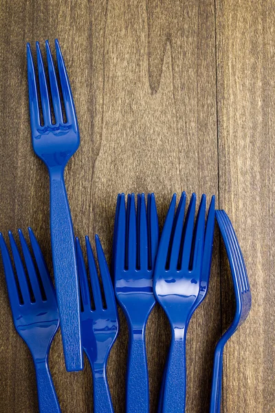 Plastic disposable fork — Stock Photo, Image