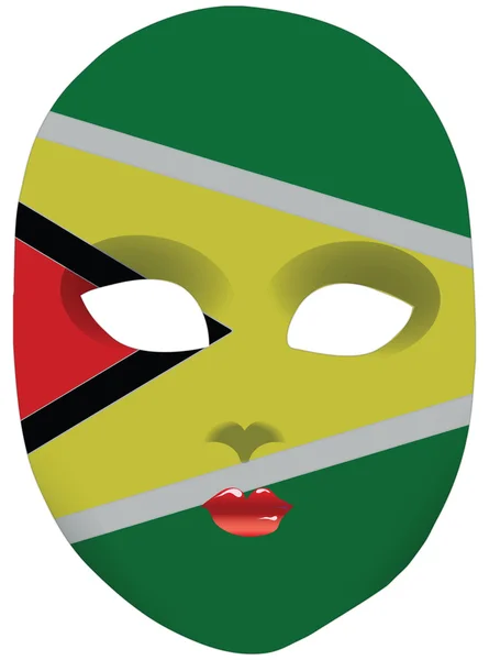Guyana mask — Stockvector
