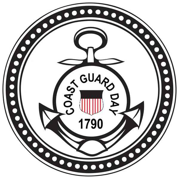 Coast Guards Day États-Unis — Image vectorielle
