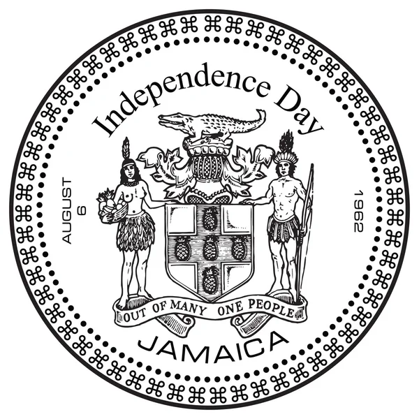 Den nezávislosti Jamajka — Stockový vektor