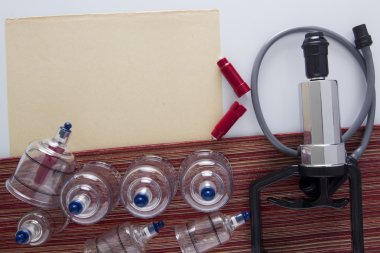 Vakum masaj için tıbbi kutu