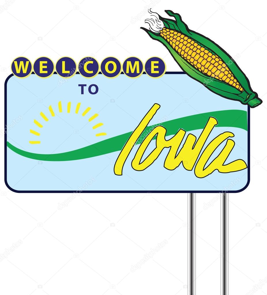 Stand Welcome to Iowa