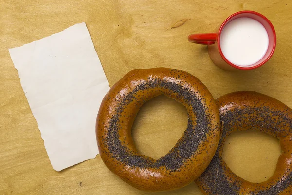 Bagel al burro — Foto Stock