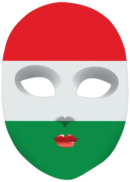 Hungary mask — Stock Vector