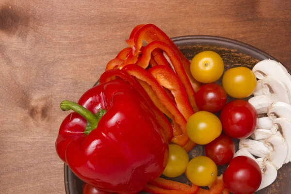 Conjunto de legumes frescos — Fotografia de Stock