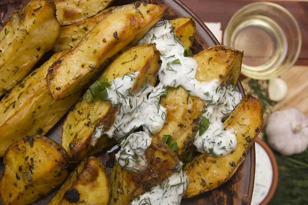 Rodajas de patata al horno — Foto de Stock