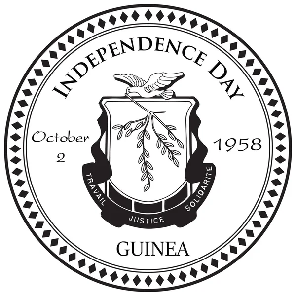 Giorno di indipendenza Guinea — Vettoriale Stock