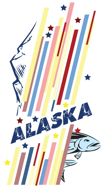 Banner Alaska — Wektor stockowy