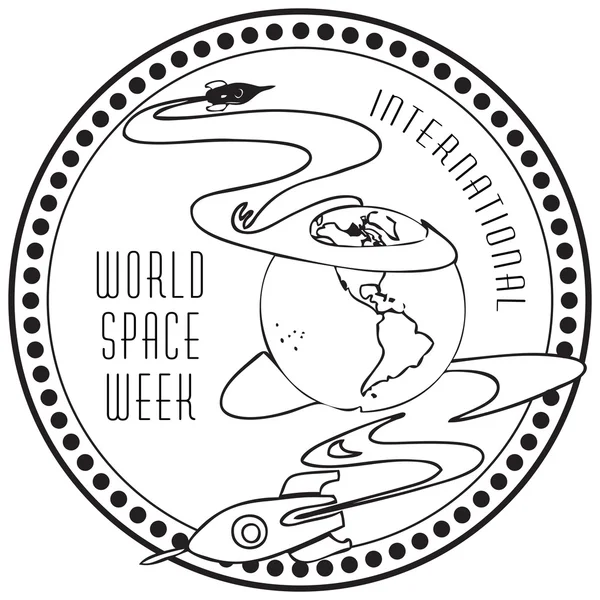 World Space Week — Stockvector