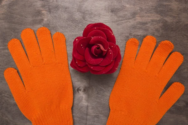 Gants orange — Photo