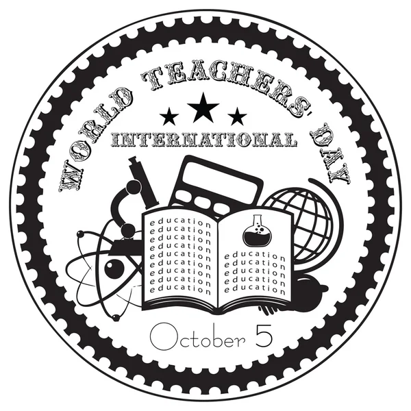 World Teachers Day International — Stock Vector