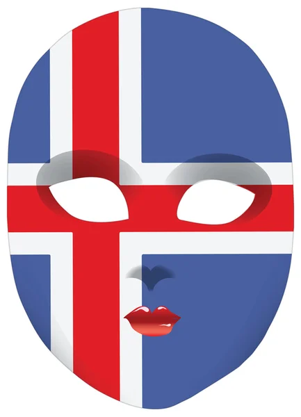 Islande masque — Image vectorielle