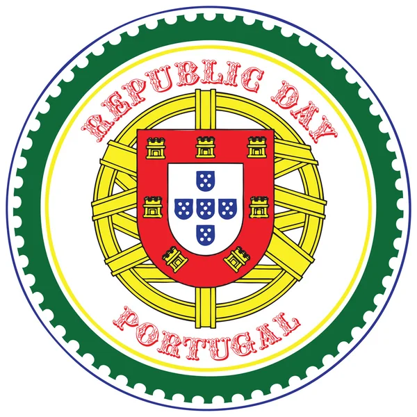 Republiek dag Portugal — Stockvector