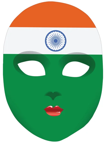 Máscara India — Vector de stock
