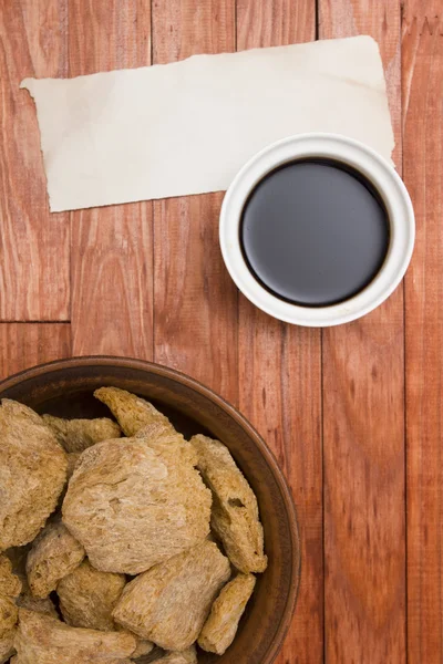 Ingredientes alimentares à base de soja — Fotografia de Stock