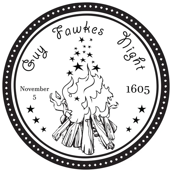 Guy Fawkes notte — Vettoriale Stock