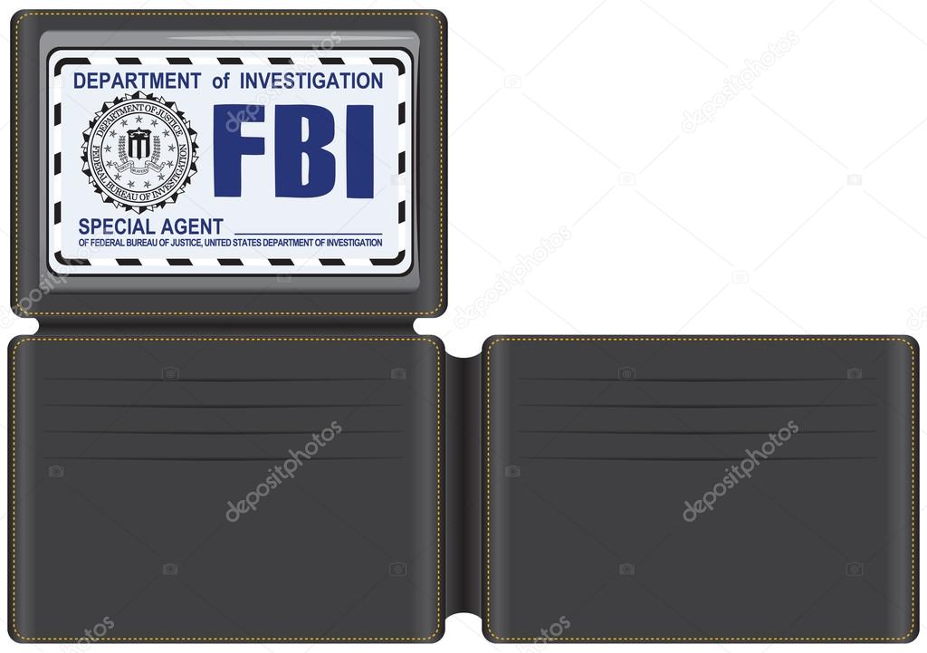 Wallet FBI Special Agent Stock Vector by ©VIPDesignUSA 90450348