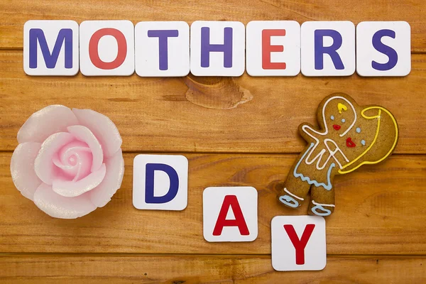 Mothers Day met gevormde cookies — Stockfoto
