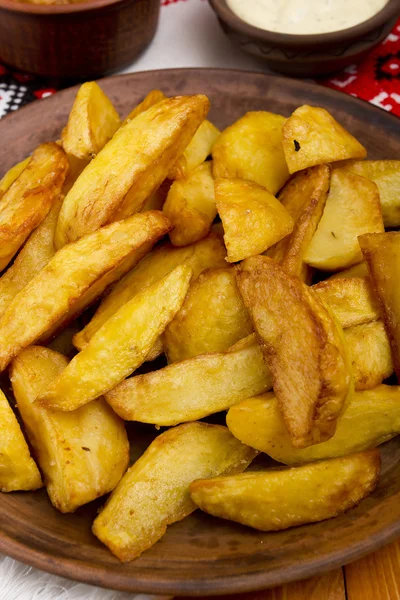 Potatoes fried in lard — Stock Photo, Image