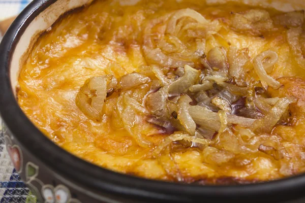 Sopa de cebolla francesa — Foto de Stock