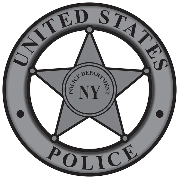 Badge New York Police Department — Stockvector