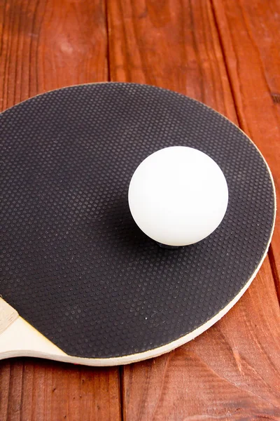 Racchette da ping pong con rivestimento nero — Foto Stock