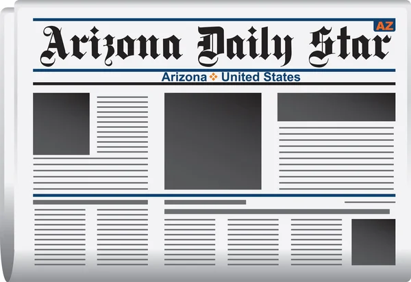 Giornale Arizona Daily Star — Vettoriale Stock