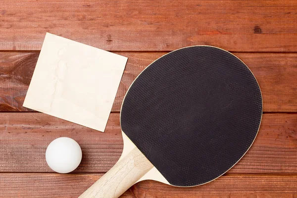 Raquettes de ping-pong avec revêtement noir — Photo