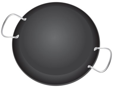 Paella için geleneksel pan