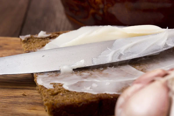 Pane con lo strutto ammorbidito — Foto Stock