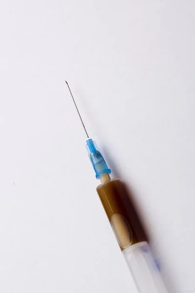 医疗塑料注射器 — 图库照片