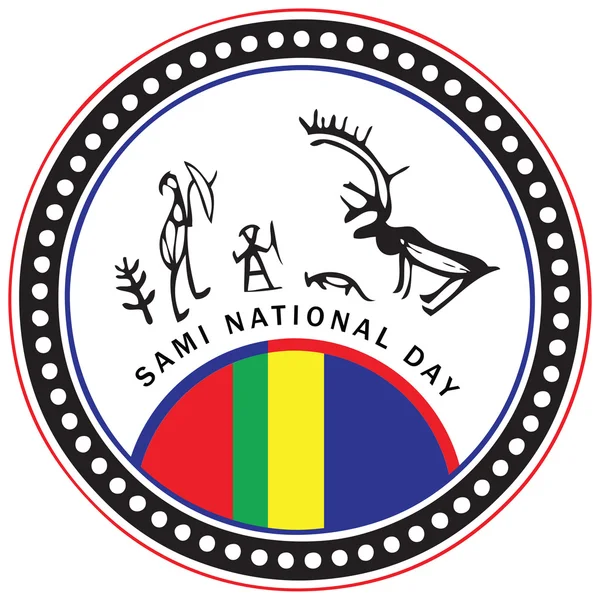 Dia Nacional de Sami — Vetor de Stock