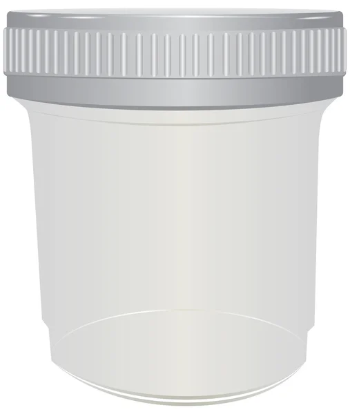 Plastic container for passing urine — Stock Illustration Plastic container for passing urine Stock Illustration