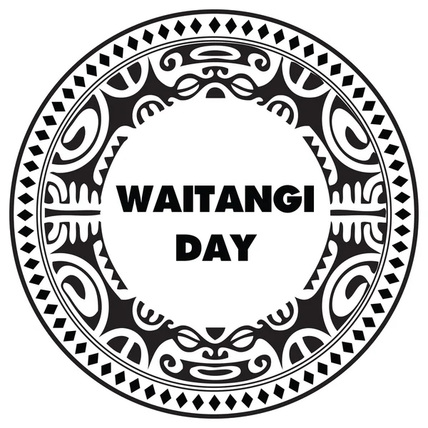 Waitangi Day celebra la Nuova Zelanda — Vettoriale Stock