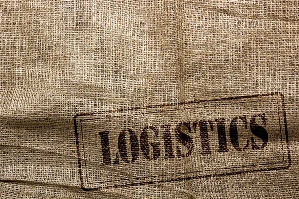 Background of burlap for packaging and further logistics — Stock Photo, Image