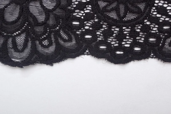 Dantelli siyah kumaş — Stok fotoğraf
