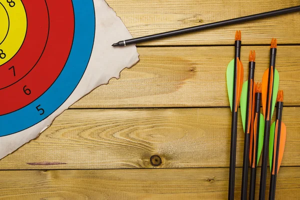 Set of arrows for the sports of archery — Stock Photo, Image