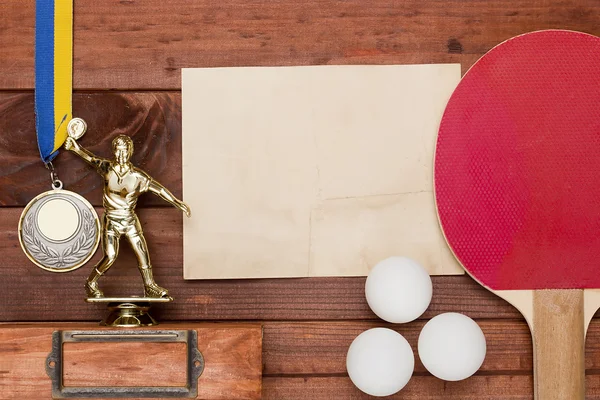 Creativo sobre el tema del tenis de mesa — Foto de Stock