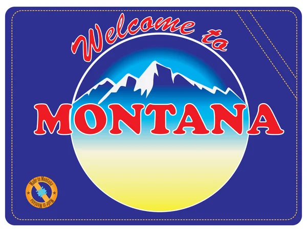 Invito al Montana — Vettoriale Stock