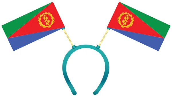 Bandeira de chapelaria Eritreia — Vetor de Stock