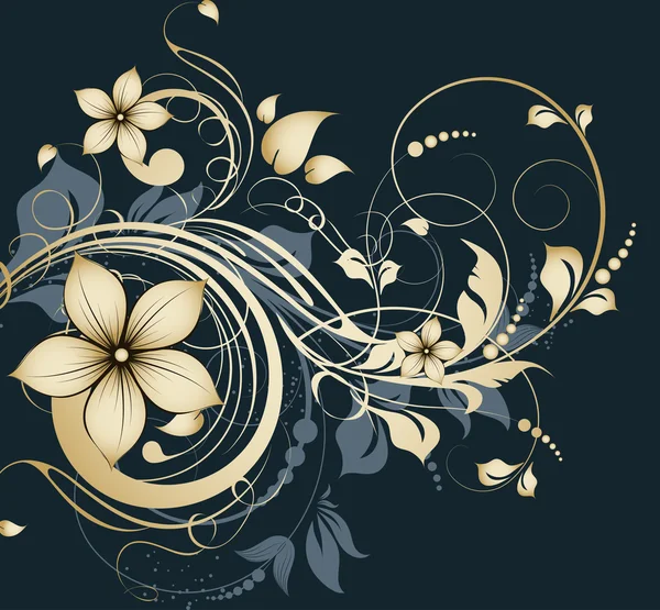 Fond floral abstrait — Image vectorielle