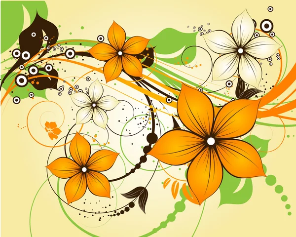 Abstract floral background — Stock Vector