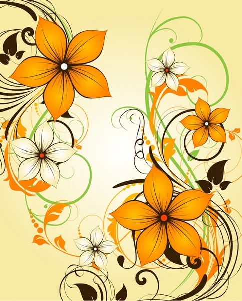 Fondo floral abstracto — Vector de stock