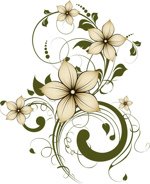 Fond floral pour la conception — Image vectorielle
