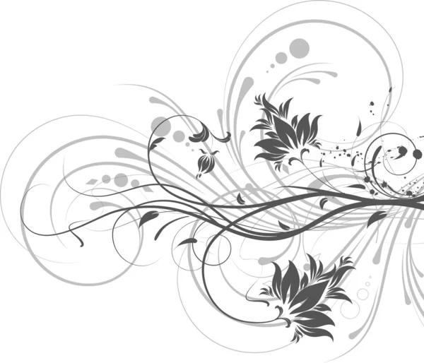 Elemento de diseño floral — Vector de stock