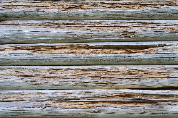 Antiguo fondo de pared de tronco podrido — Foto de Stock