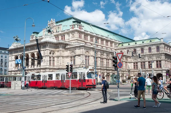 Wien Österreich August 2019 Wiener Staatsoper Eröffnet 1869 — Stockfoto