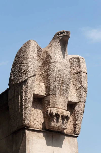 Sandsteinskulptur Des Adlers Der Hofburg Wien Österreich — Stockfoto