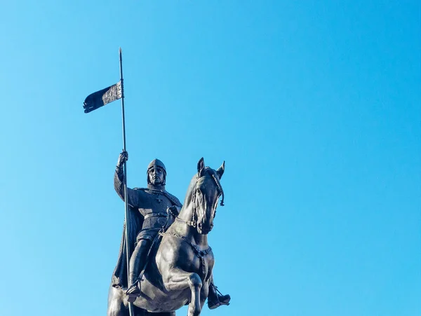 Bohemya Kralı Aziz Wenceslas Heykeli Prag Daki Wenceslas Meydanı Çek — Stok fotoğraf