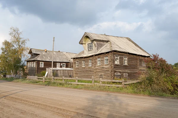 Street in the northern Russian village — Stock Image Street in the northern Russian village Stock Photo